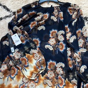 2 pc. Palazzo Pant by Liverpool, Los Angeles!NWT- Boho Chic!🦋🌼 Floral border🌻